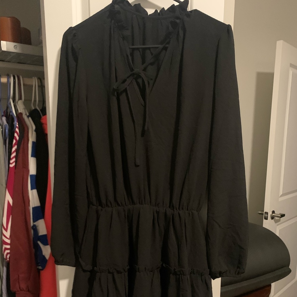 Black dress with sleeves